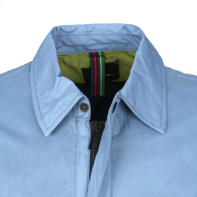 Paul Smith Full Zip Overshirt in Airforce Blue