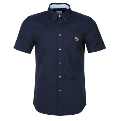 Paul Smith Tailored Fit SS Shirt in Navy