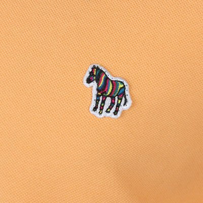 Paul Smith Zebra Badge Polo Shirt in Tangerine