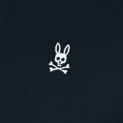 Psycho Bunny Alva Fashion AOP Polo Shirt in Navy Logo