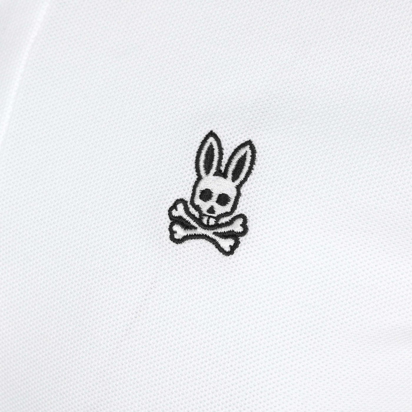 Psycho Bunny Alva Fashion AOP Polo Shirt in White Logo