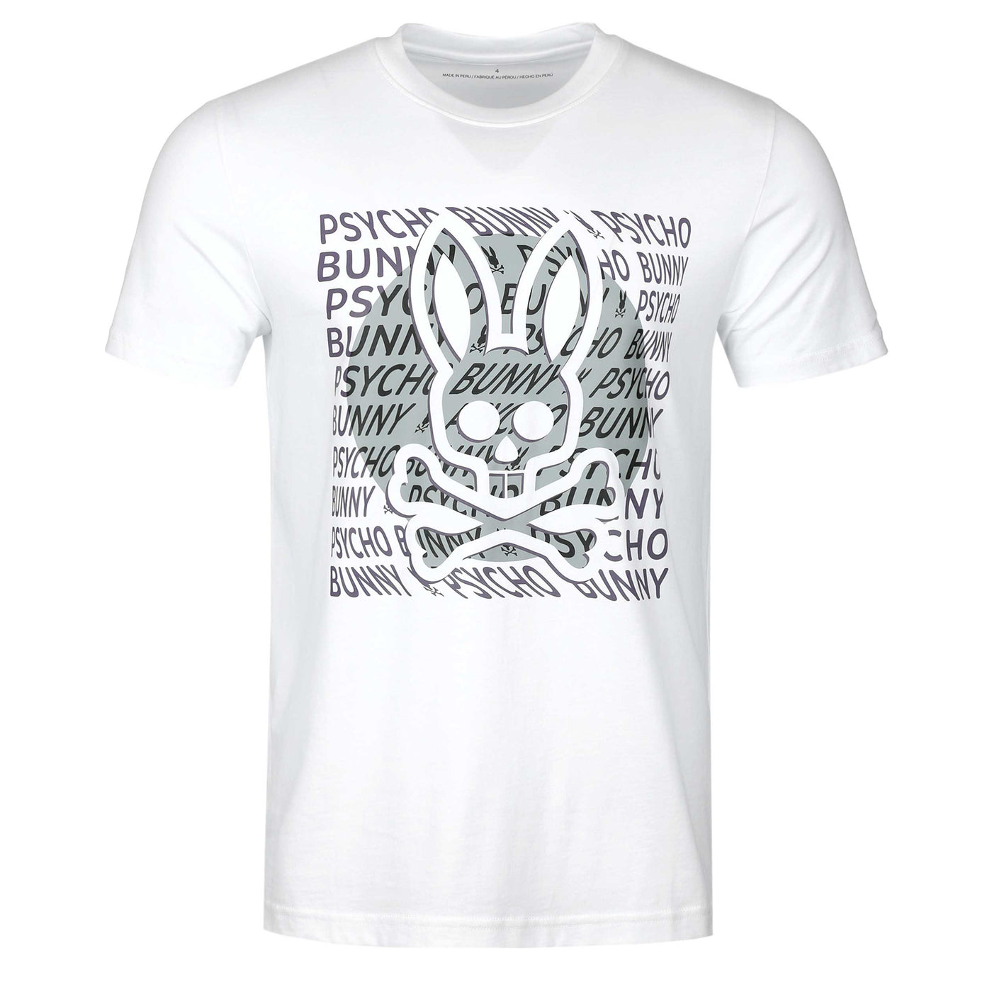 Psycho Bunny Bengal Graphic T Shirt in White