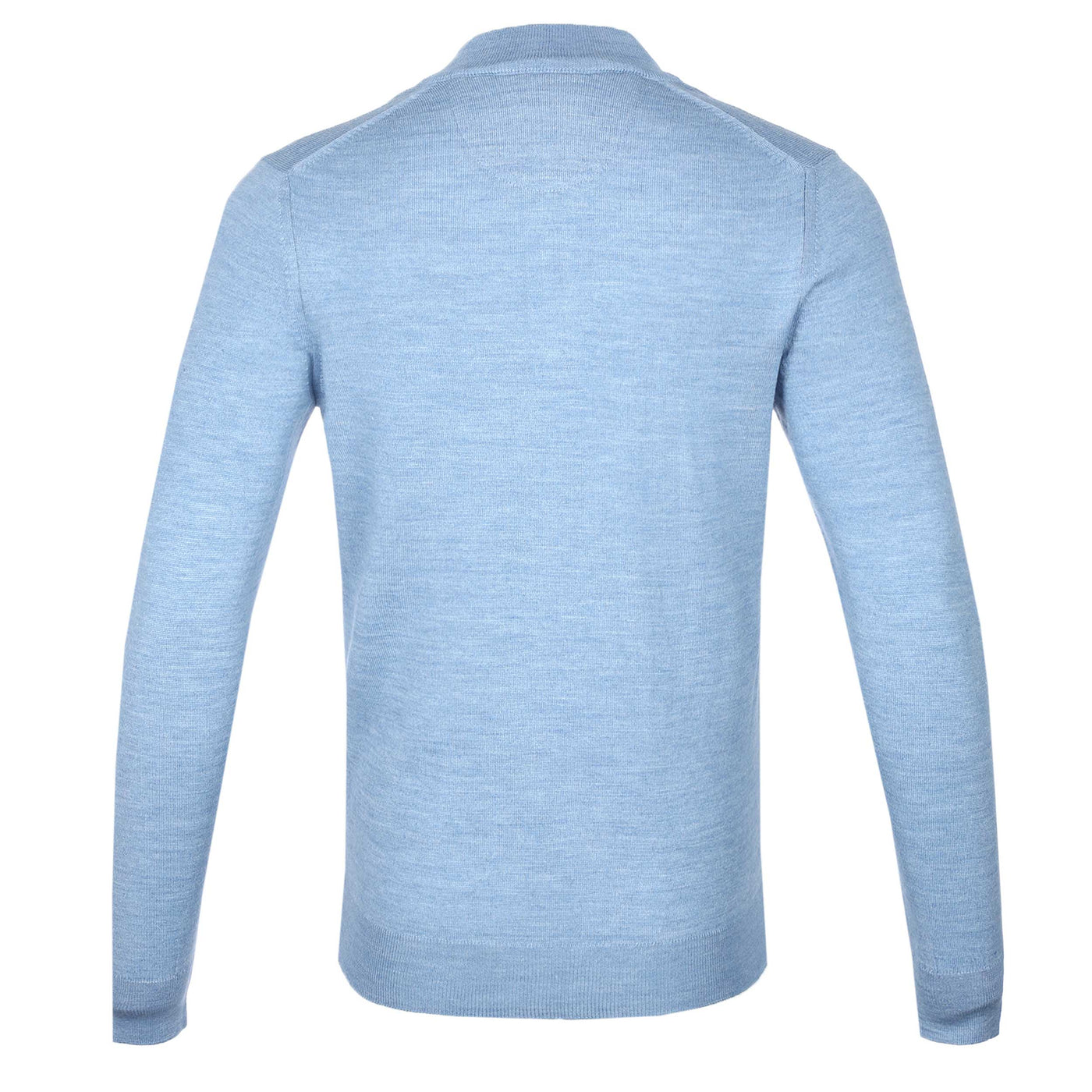 Remus Uomo 1/4 Zip Knitwear in Sky Blue Back