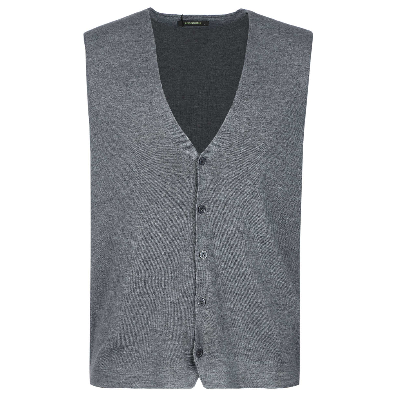 Remus Uomo Knitted Waistcoat in Grey