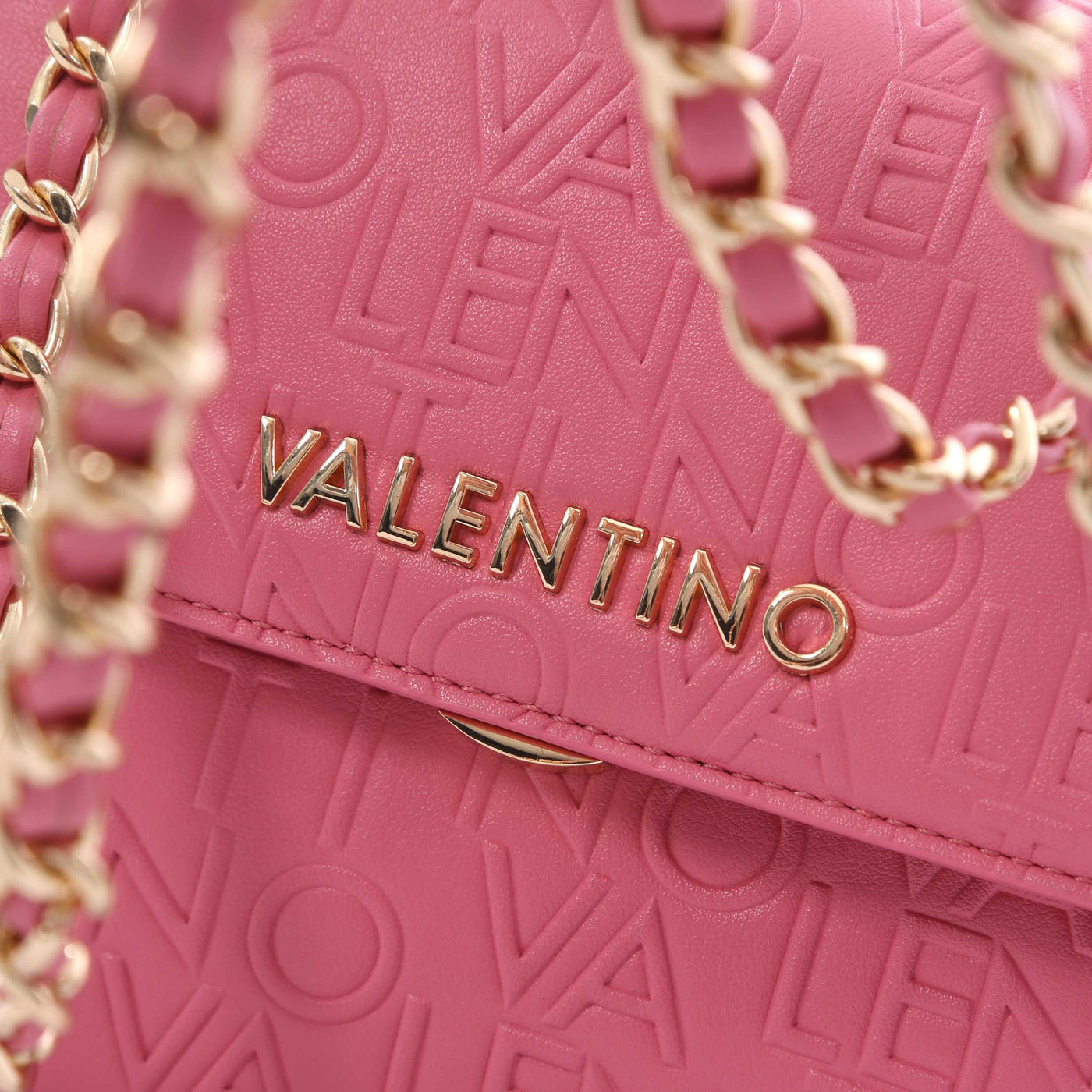 Valentino Bags Relax Ladies Flap Bag in Pink