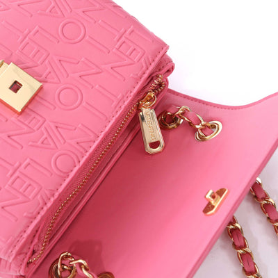 Valentino Bags Relax Ladies Flap Bag in Pink