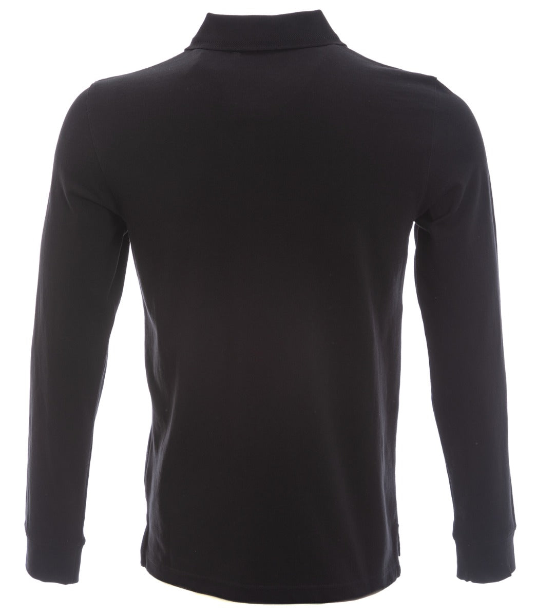 Belstaff Long Sleeve Polo Shirt in Black