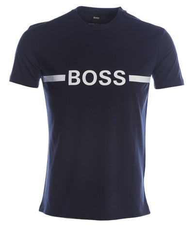 BOSS RN Slim Fit T Shirt in Navy