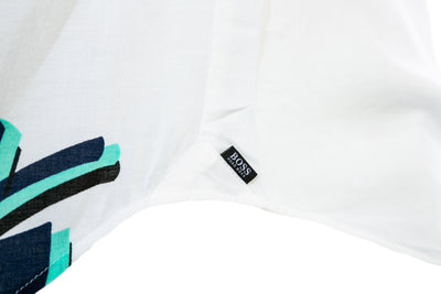 BOSS Ronn F Short Sleeve Shirt in White Floral