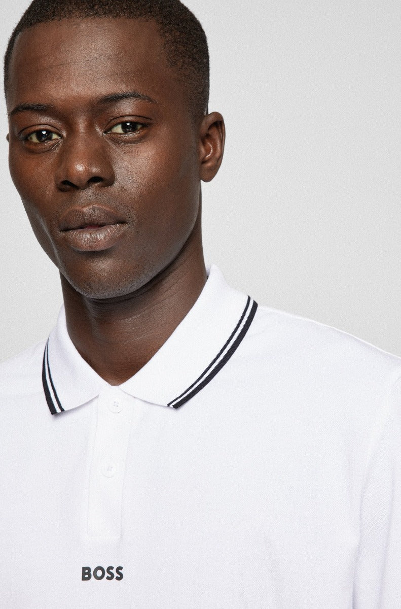 BOSS Pchup Polo Shirt in White